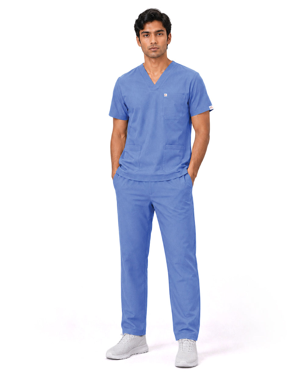 Men FlexGO V-Neck 5-Pocket Scrub Set