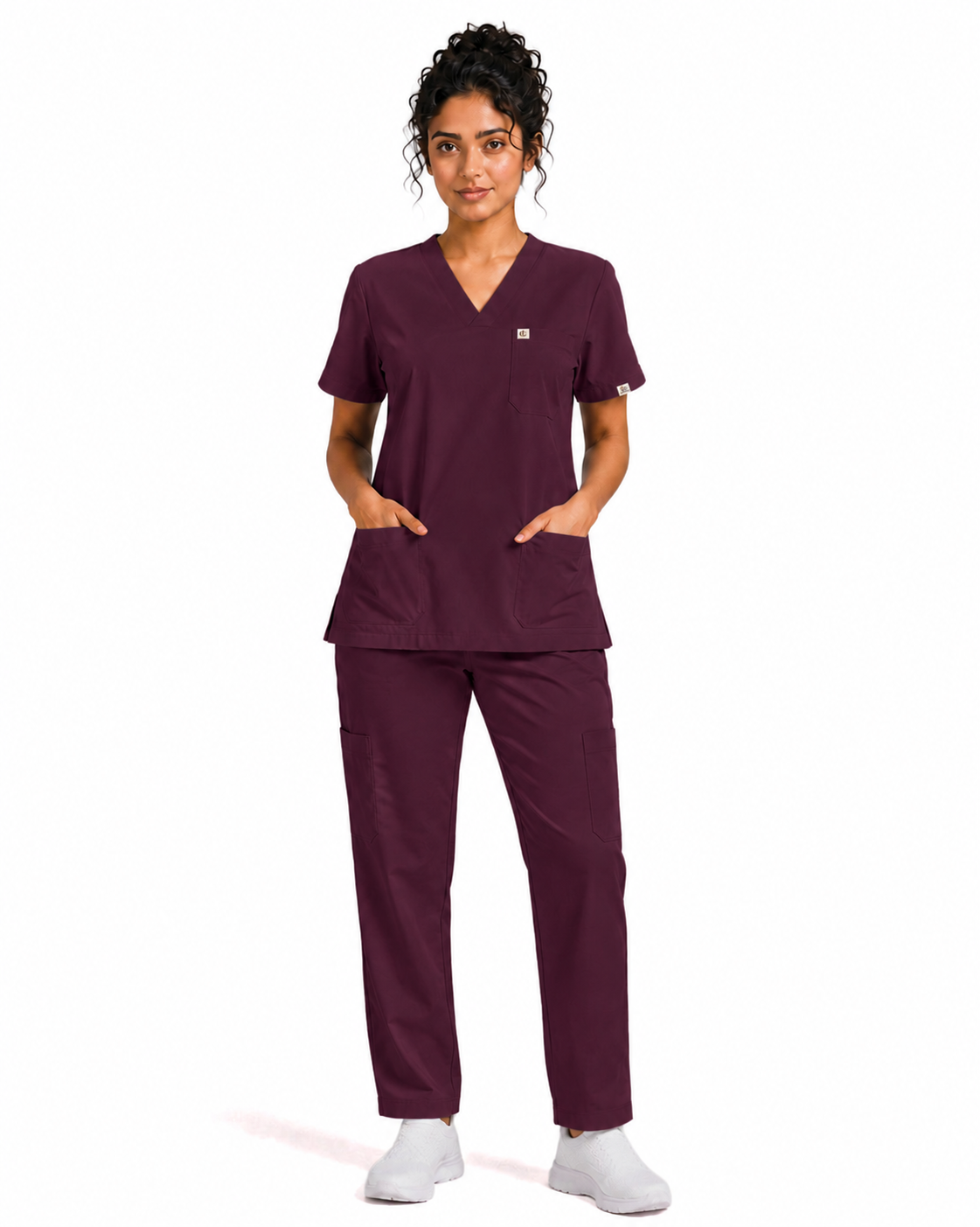 Women FlexPRO V-Neck 9-Pocket Scrub Set