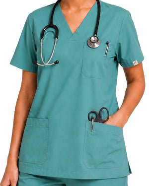 Women FlexPRO Collared 5-Pocket Scrub Set