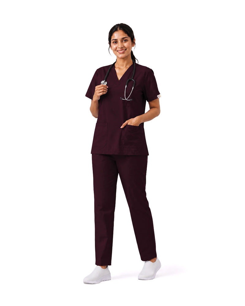 Women FlexGO V-Neck 5-Pocket Scrub Set