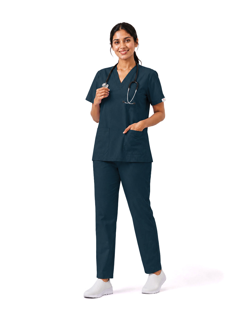 Women FlexGO V-Neck 5-Pocket Scrub Set