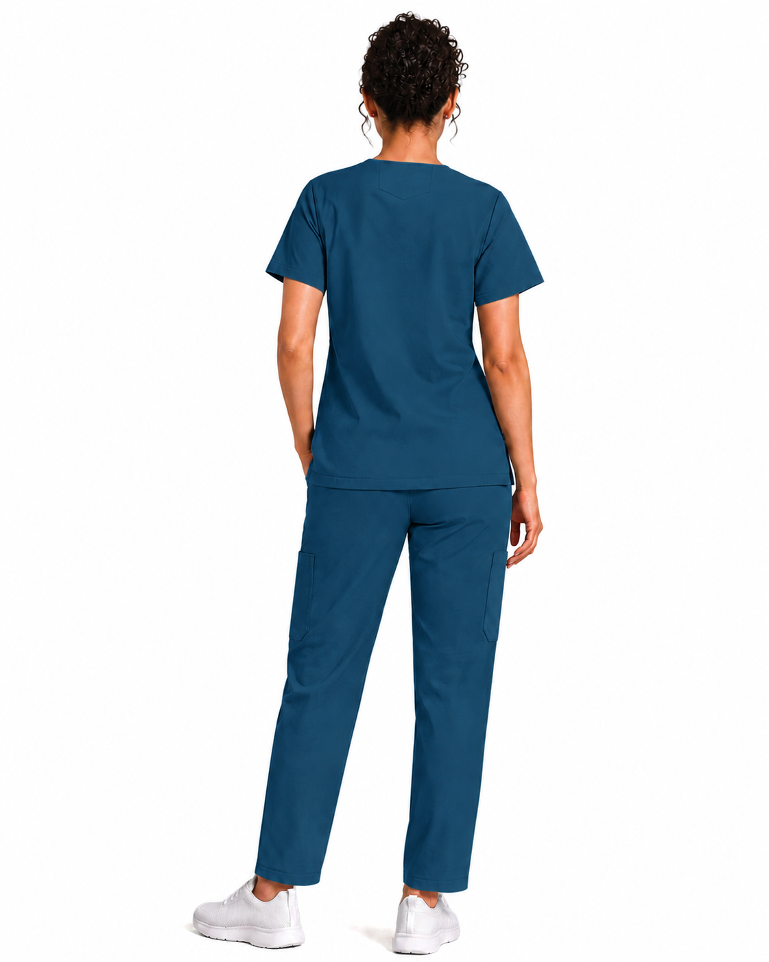 Women FlexPRO V-Neck 9-Pocket Scrub Set