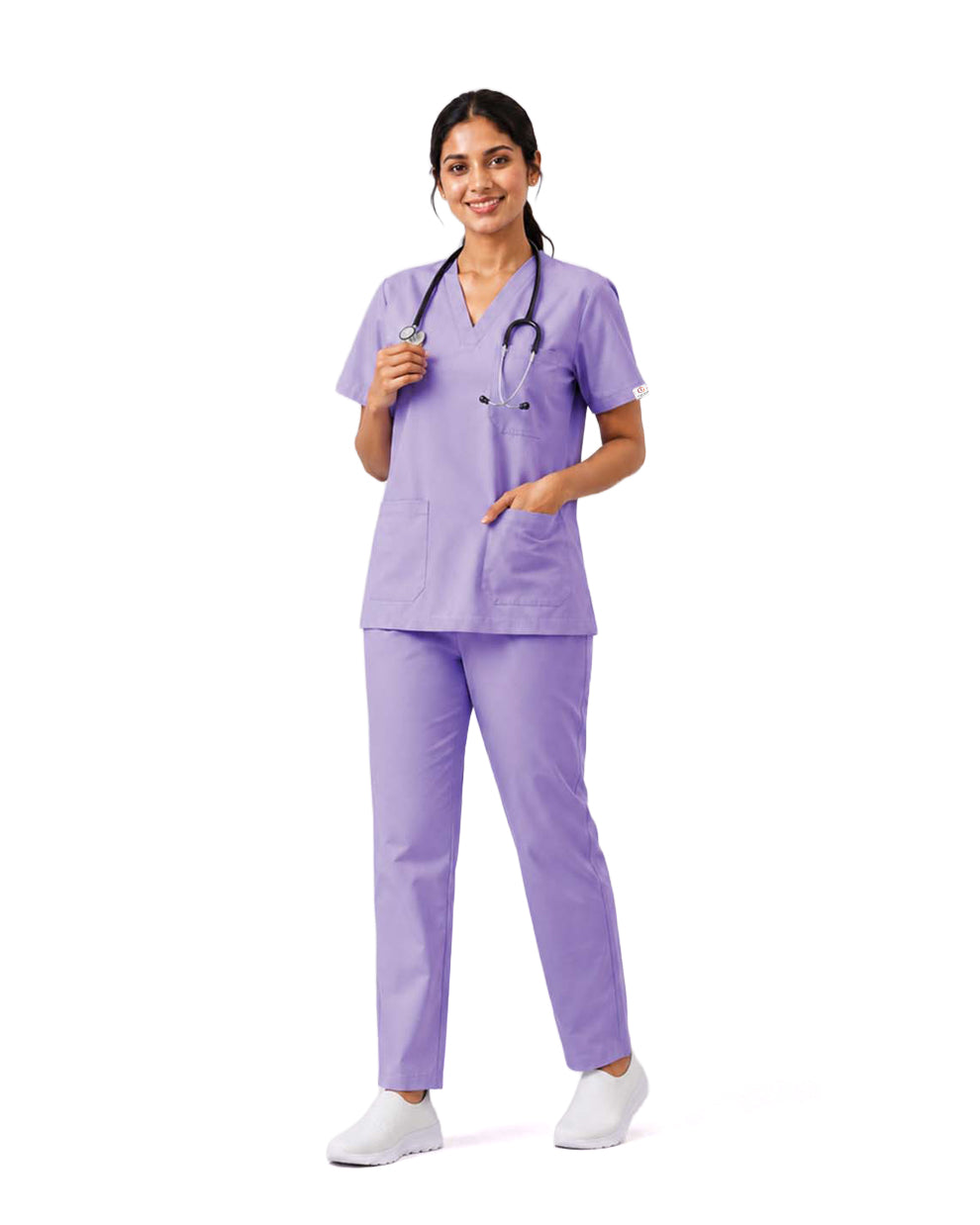 Women FlexGO V-Neck 5-Pocket Scrub Set