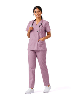 Women FlexGO V-Neck 5-Pocket Scrub Set