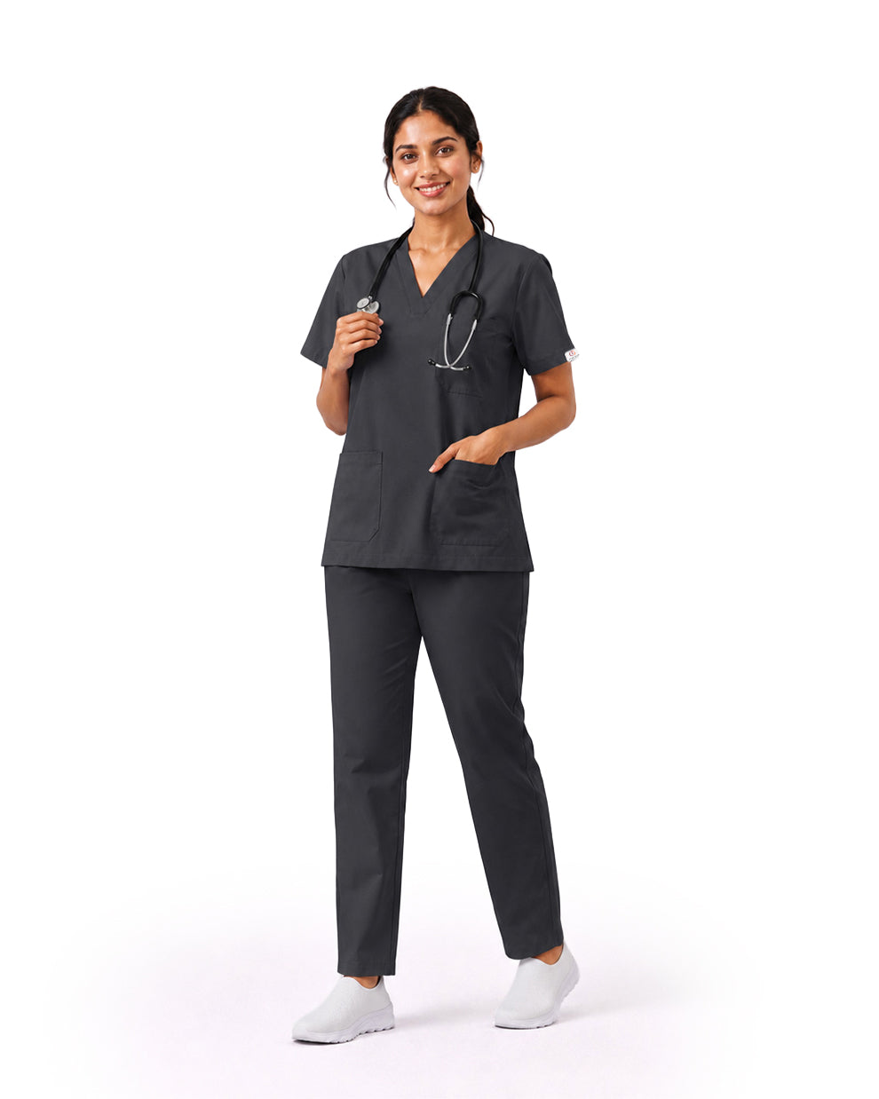 Women FlexGO V-Neck 5-Pocket Scrub Set