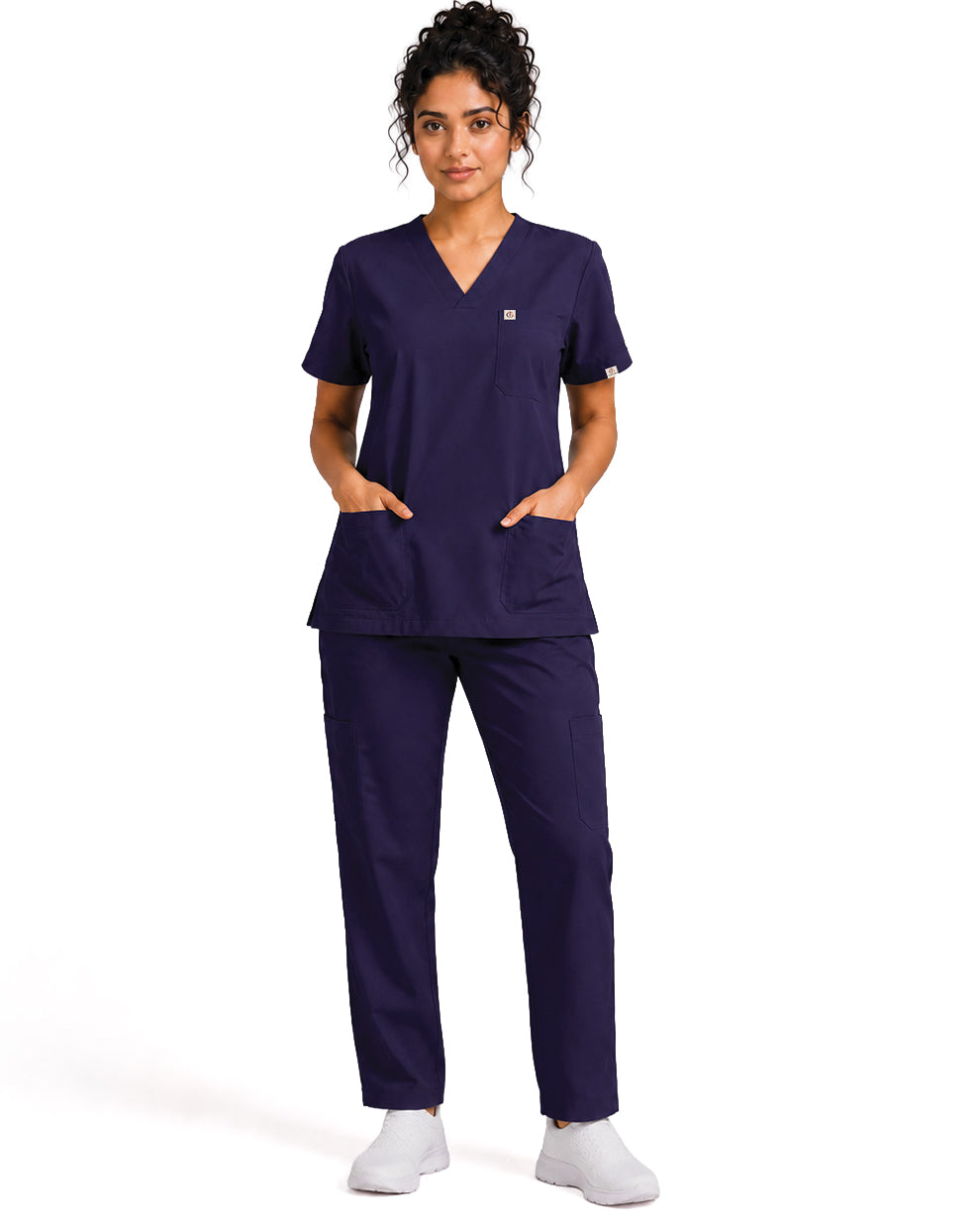 Women FlexPRO V-Neck 9-Pocket Scrub Set