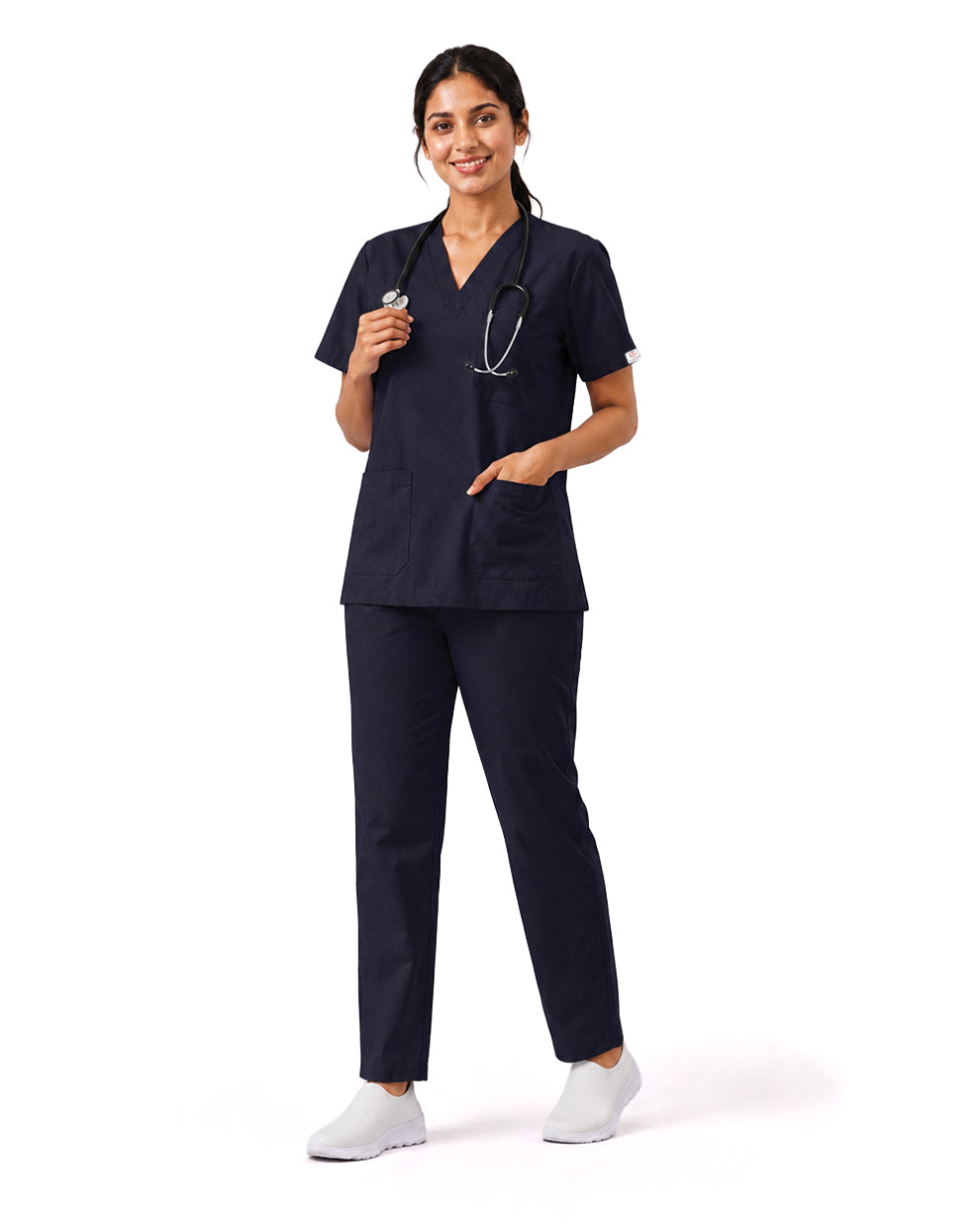 Women FlexGO V-Neck 5-Pocket Scrub Set