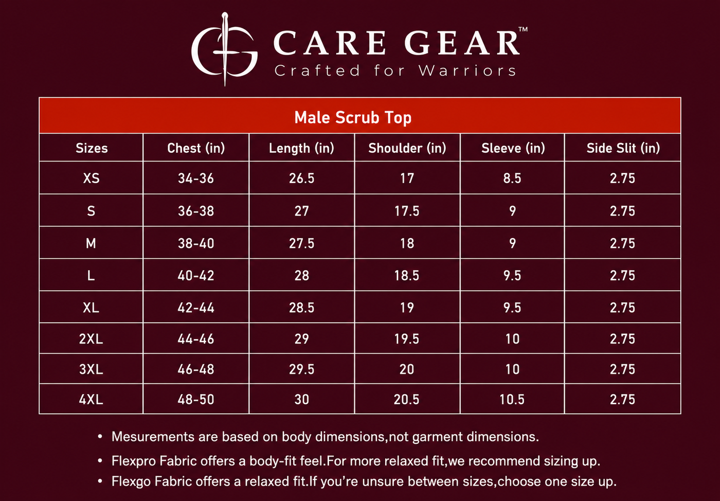 Size Guide